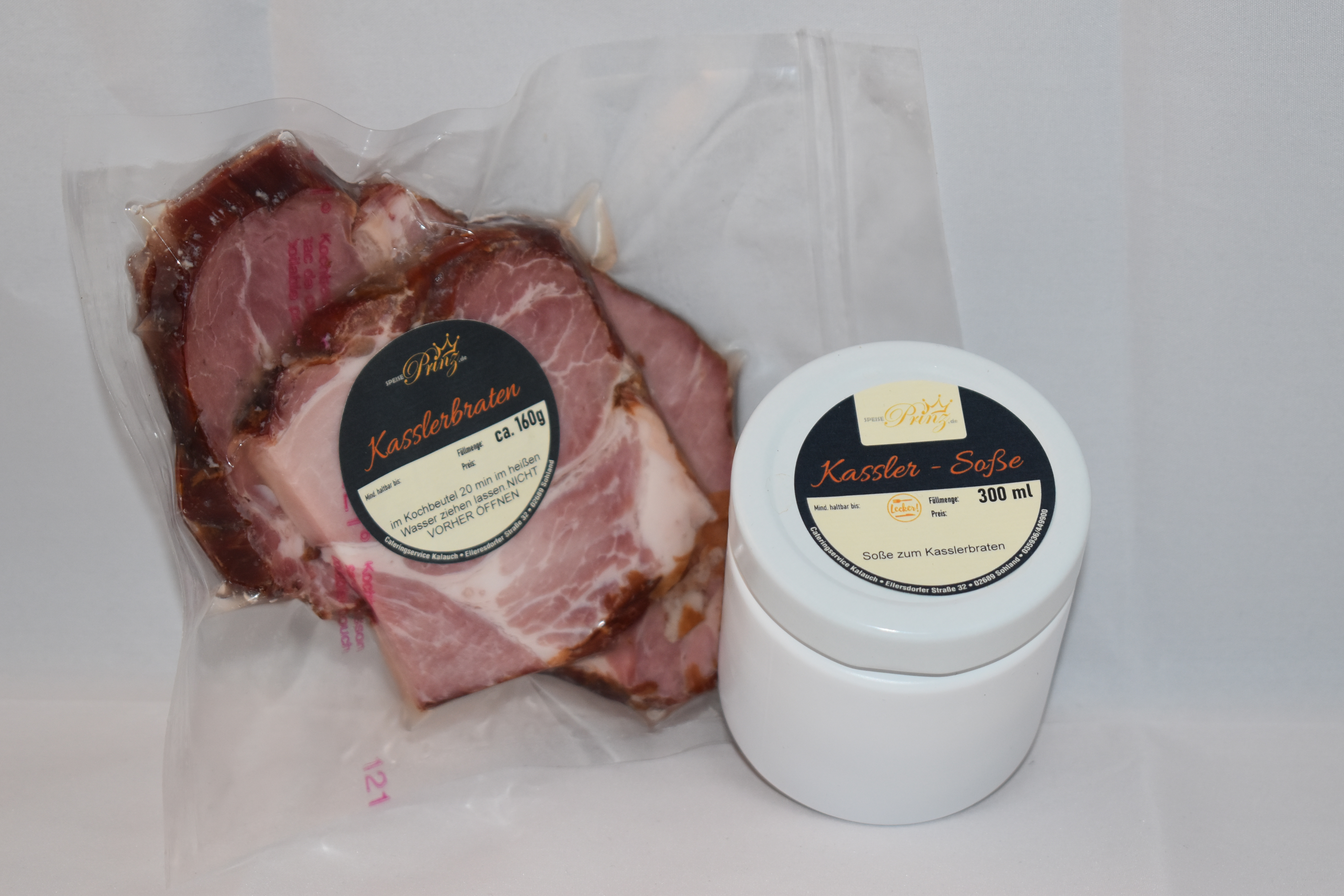 Kasslerbraten mit Soße Servierfertig  160g (1 Portion ) aus Traditionsküche