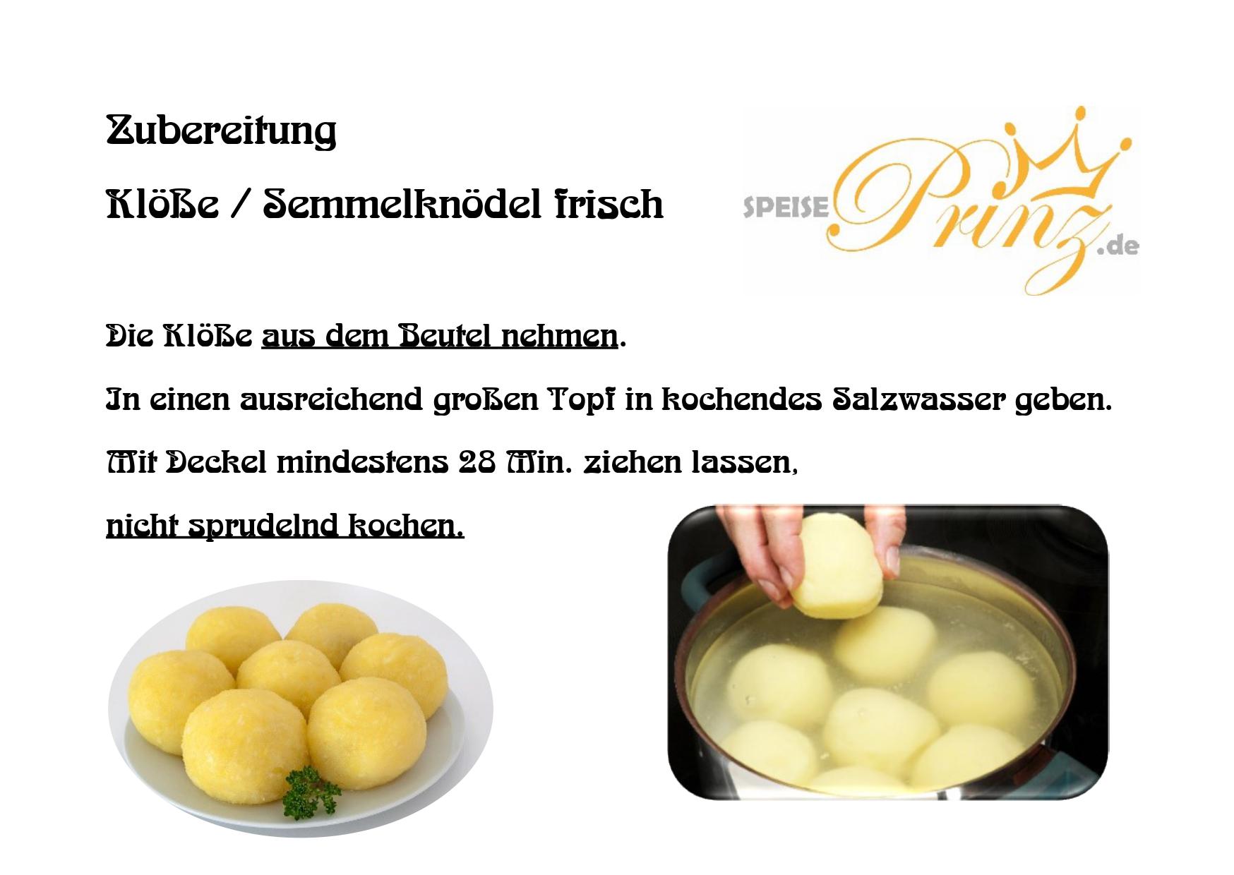 Spinatklöße , geformt Fix & Fertig 2 Stück 250g 