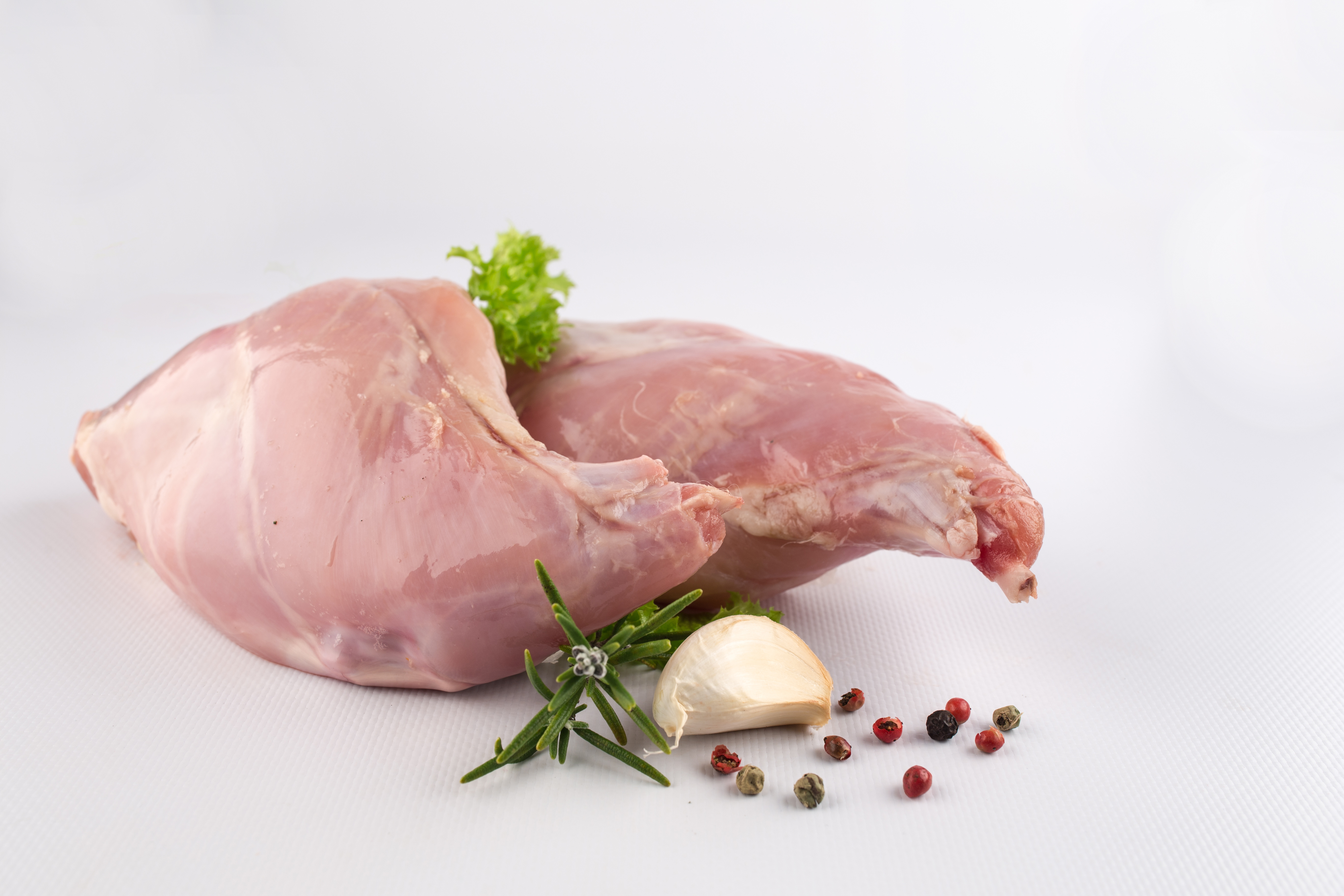 Kaninchenkeulen 2 Stück 500g im Vakuum Kaninchen Kaninchenkeulen 2 Stück 500g im Vakuum Kaninchen