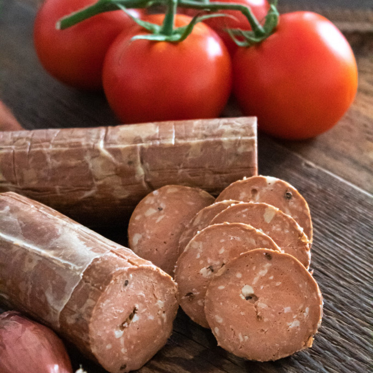 Herbasch | Die Würzige (nach Salami-Art mit Koriander) 400 g Vegane Wurst Pflanzliche Wurst Wurstalternative  