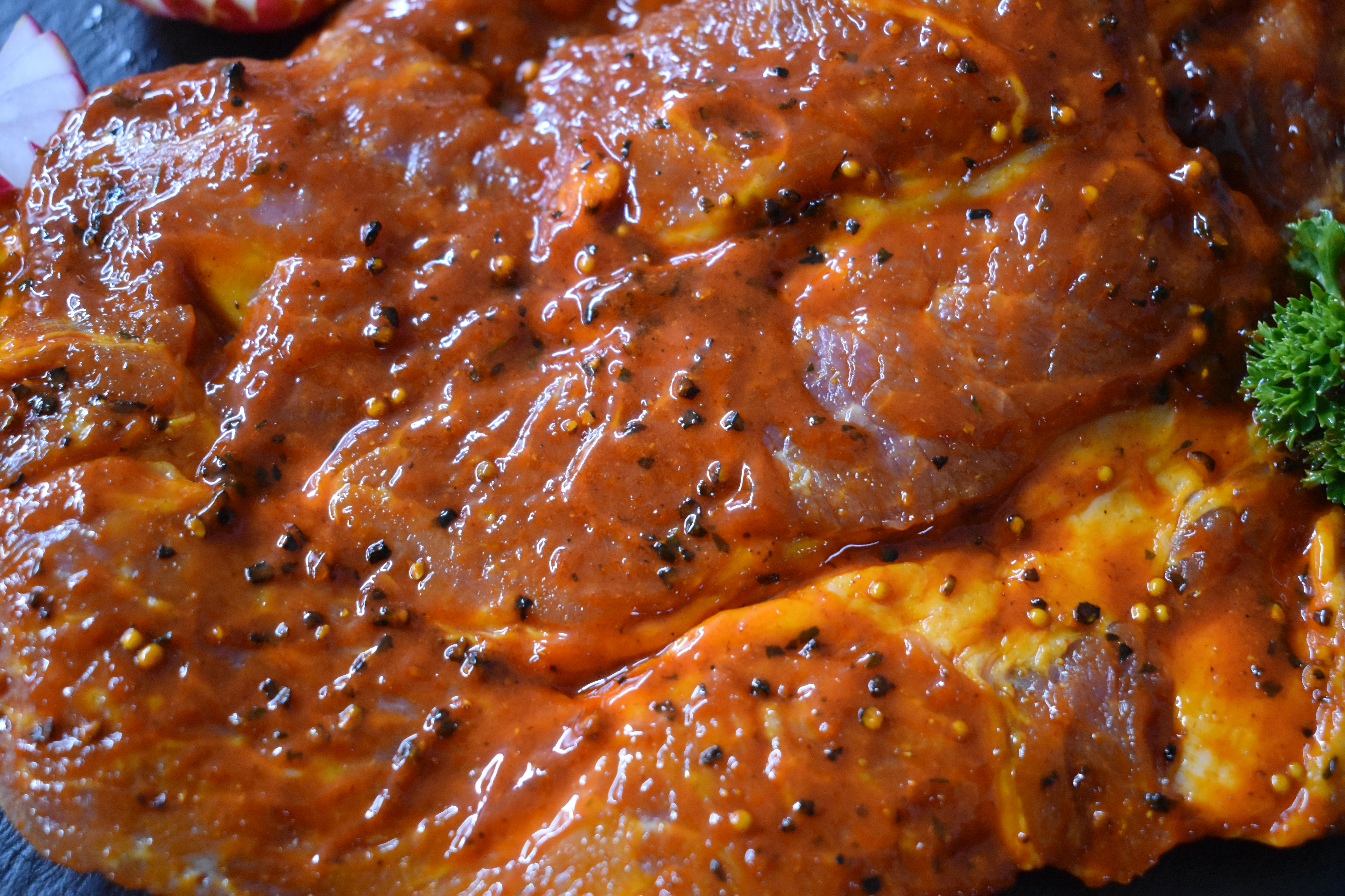 Schweinenackensteak Schaschlik mit Meersalz 1 Stück 200g Grillsteak Grillfleisch Frischeversand